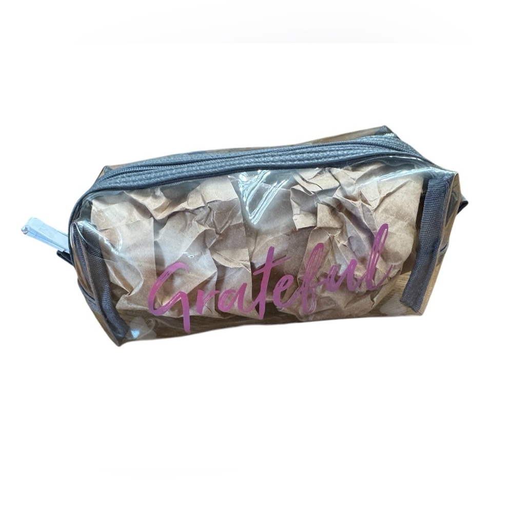 Jewell By Thirty-One Hello Happy Bag Grateful Clear Pouch